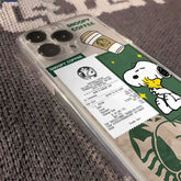 Snoopy Cartoon Coffee Phone Case